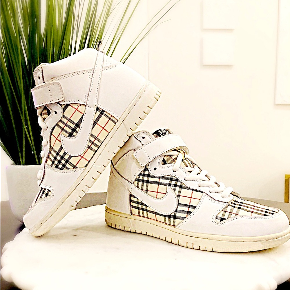 COPY - Custom Burberry Nike Sneakers Size 9.5